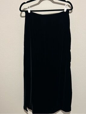 The Limited Black Velvet Maxi Skirt